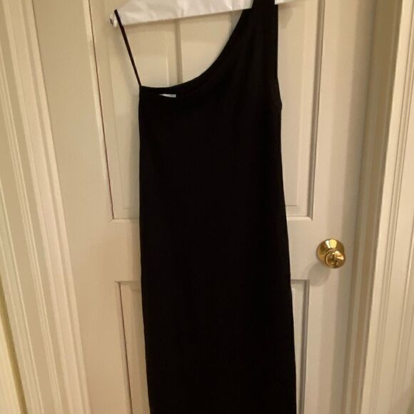 NINETY PERCENT ASTRID STRETCH TENCEL SJ ASYMETRIC STRAP DRESS - Picture 2 of 9